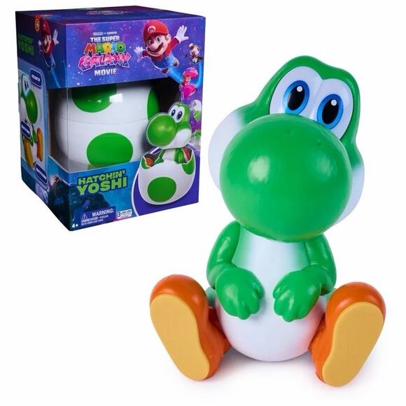 Spin Master Other - 🔥Hatchin' Yoshi The Super Mario Galaxy Movie Interactive Yoshi Figure BNWT🔥